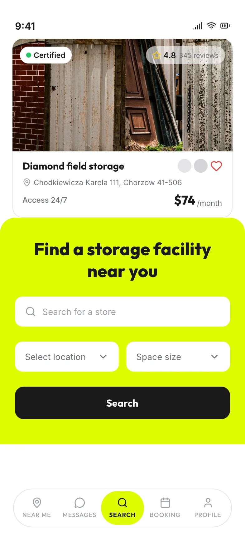 Getstockage app